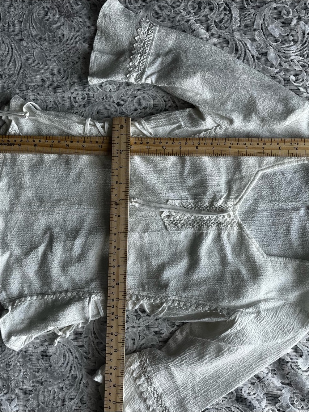 Vintage White Blouse Corset - Picture 4 of 4